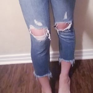 Mid rise skinny jeans